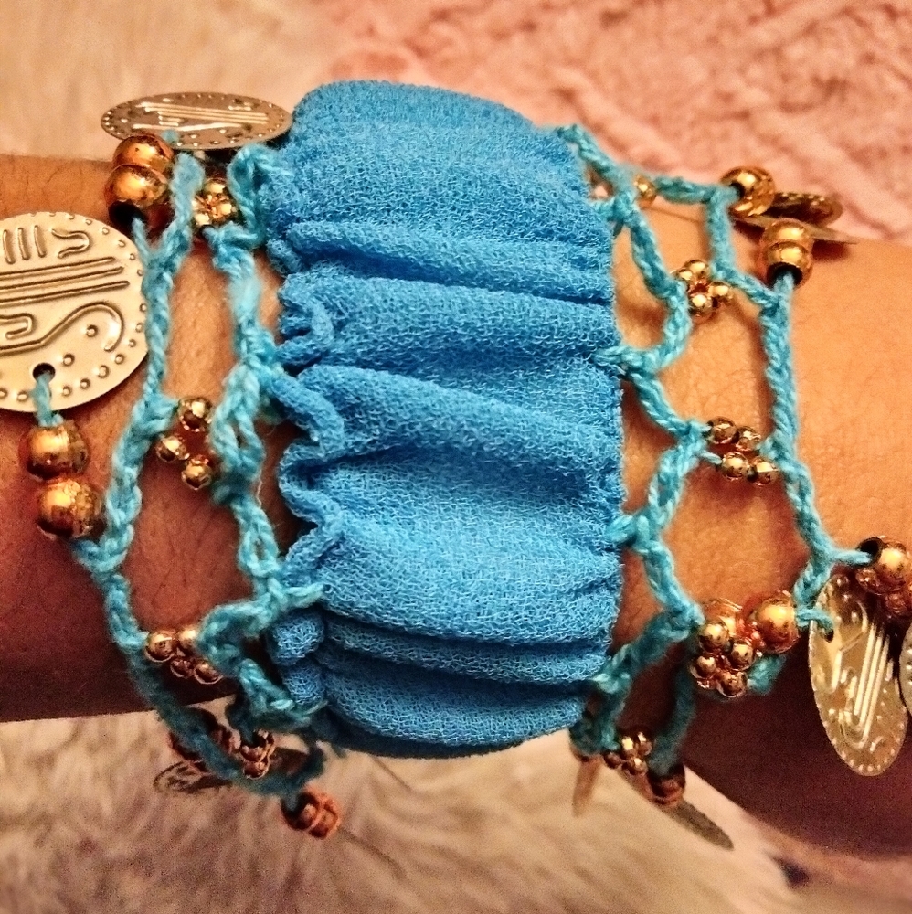 Belly dance wrist accessories ( set of 2 )